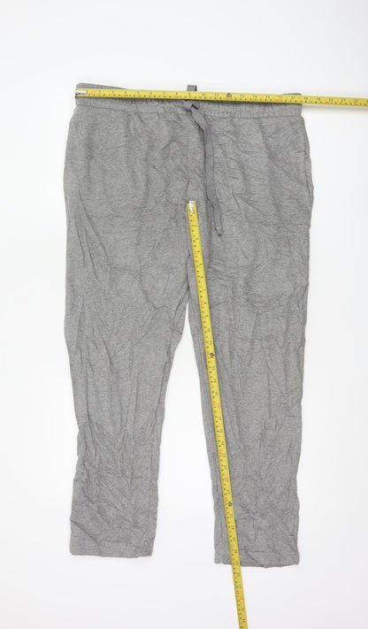 Marks and Spencer Mens Grey Regular Fit Jogger Trousers L