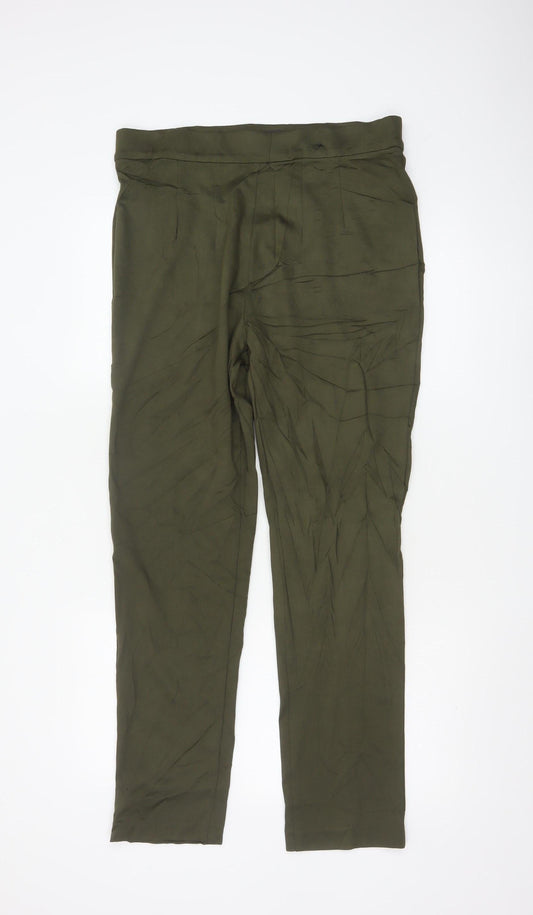 Marks and Spencer Women’s Green Stretch Jersey Trousers Size 14