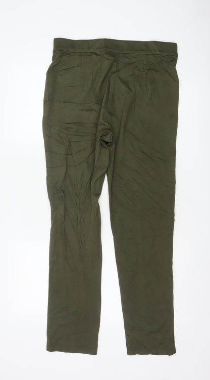 Marks and Spencer Women’s Green Stretch Jersey Trousers Size 14