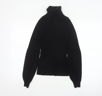 Karen Millen Women's Black Roll Neck Long Sleeve Slim Knit Jumper XS
