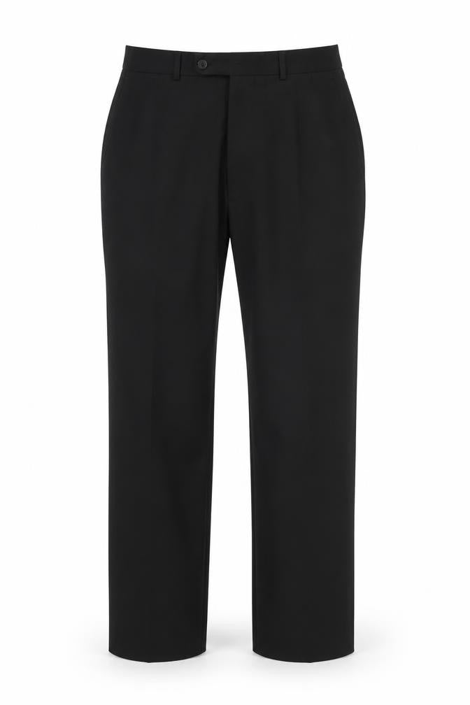 Taylor & Wright Men's Black Wool Blend Dress Trousers 34R