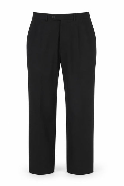 Taylor & Wright Men's Black Wool Blend Dress Trousers 34R