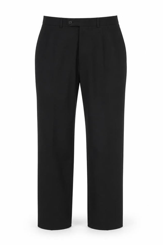 Taylor & Wright Men's Black Wool Blend Dress Trousers 34R