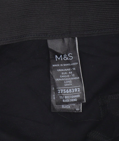 Marks and Spencer Women’s Black Size 16 Tall Stretch Skinny Leggings