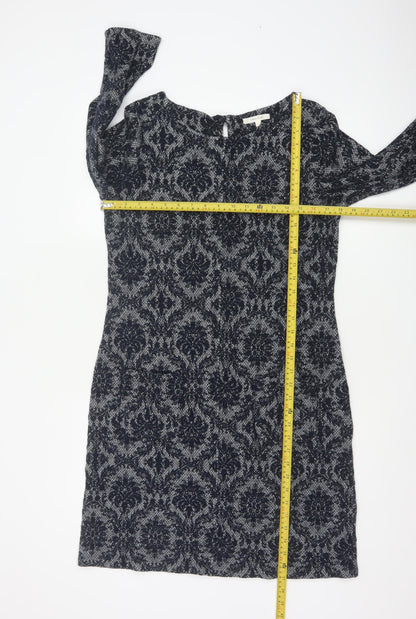 White Stuff Women's Blue Shift Knit Dress Size 14