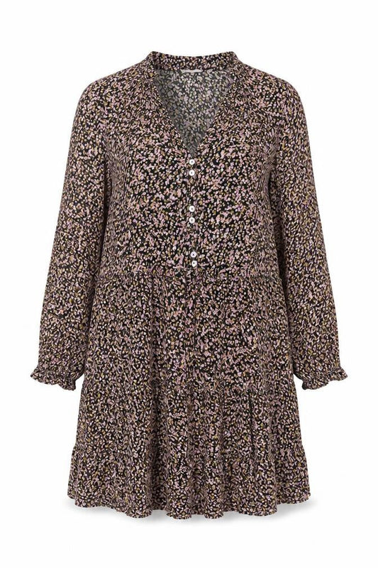 FatFace Women's Multicoloured Floral A-Line Mini Dress Size 14