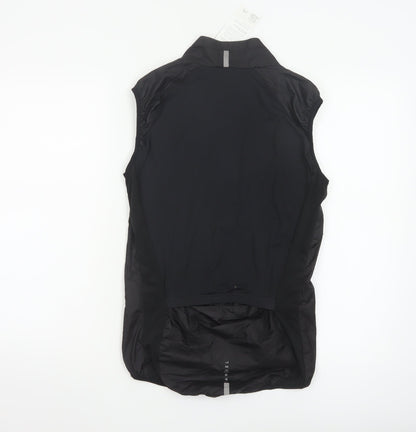 Van Rysel Black Sleeveless Lightweight Waistcoat Women’s S Reflective Cycling Vest