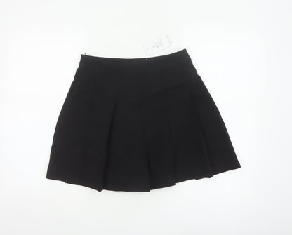 New Look Women's Black Pleated Short Skirt Size 10