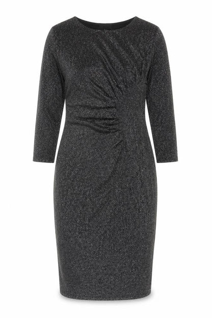 Next Maternity Black Sparkle Bodycon Knee Length Dress Size 10