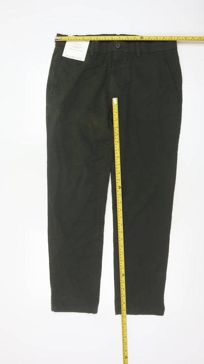Marks and Spencer Men's Green Slim Fit Chino Trousers 34x29