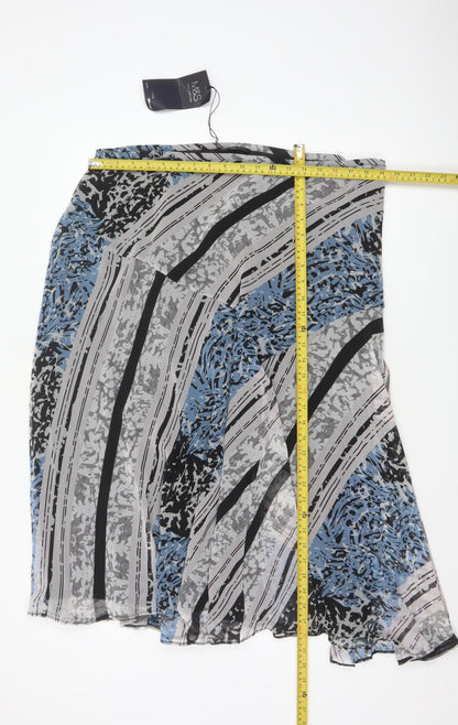 Marks and Spencer Women’s Multicoloured A-Line Midi Skirt Size 18