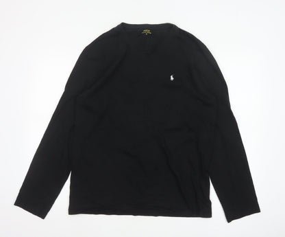 Ralph Lauren Men’s Black Long Sleeve Cotton Top XL