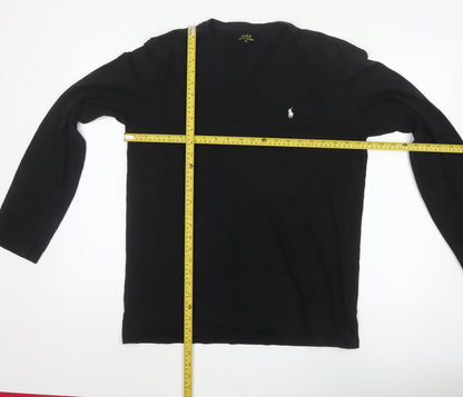 Ralph Lauren Men’s Black Long Sleeve Cotton Top XL
