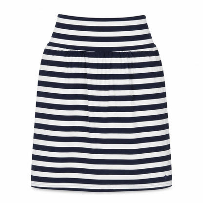 Joules Women’s Blue White Striped A-Line Jersey Skirt Size 8