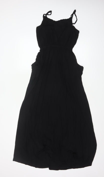 Gap Women’s Black Sleeveless Long Slip Dress XS Viscose