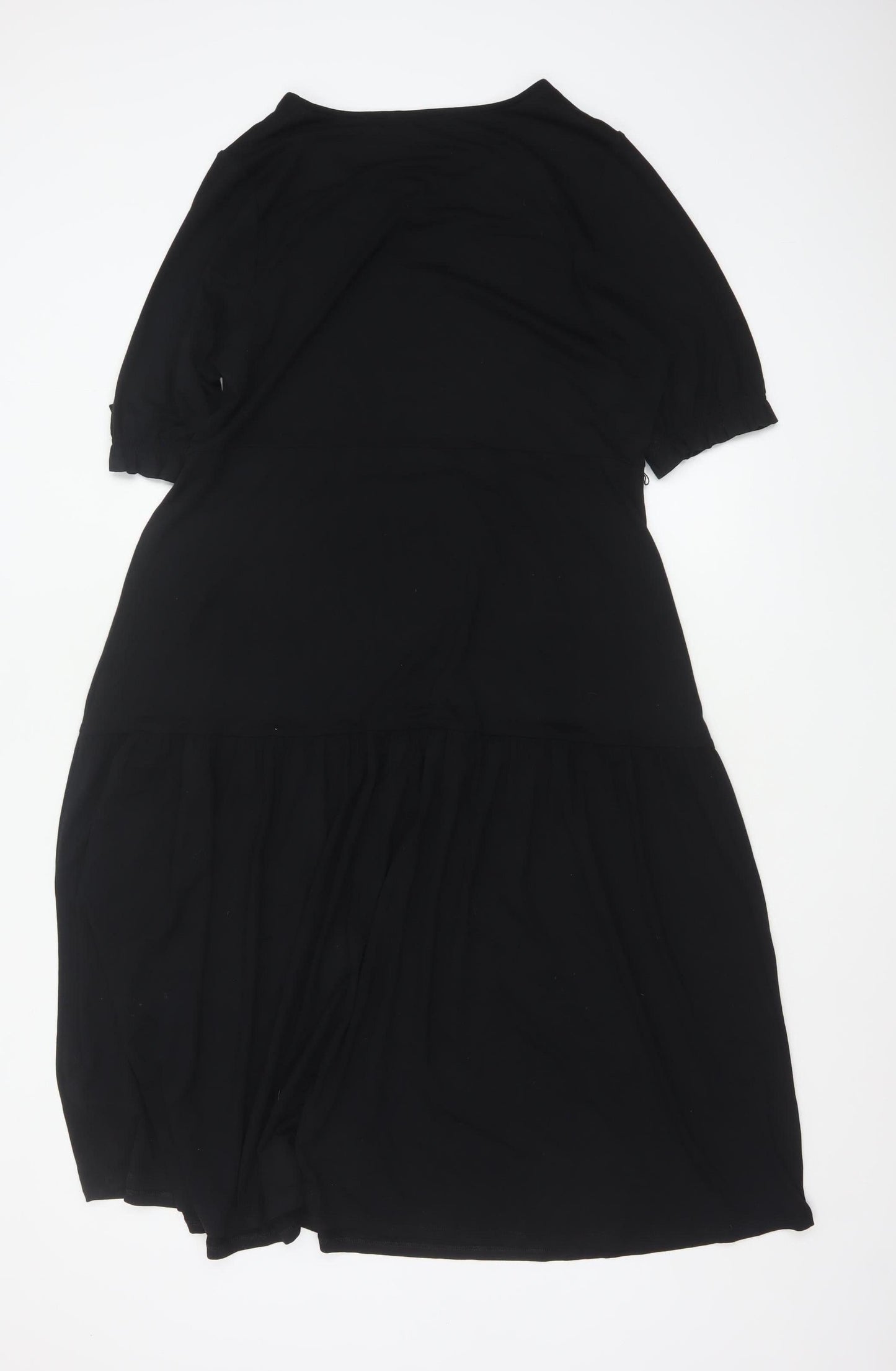 Marks and Spencer Women Black Size 16 Shift Jersey Dress