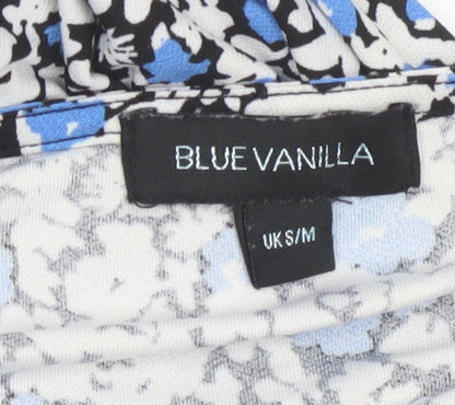 Blue Vanilla Women’s Blue Floral Midi A-Line Dress S