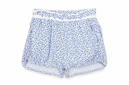 Jack Wills Women Blue Floral Viscose Casual Shorts UK 8
