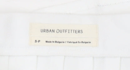Urban Outfitters Women's White Pleated Short Skirt Size S