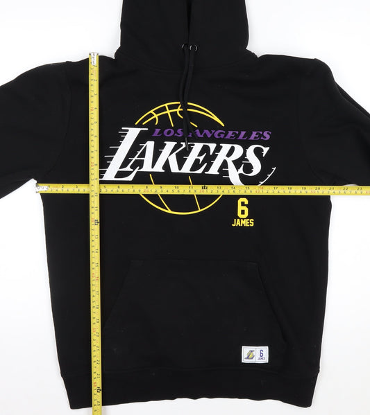 NBA Men’s Black Pullover Hoodie M Los Angeles Lakers LeBron James 6 Sweatshirt