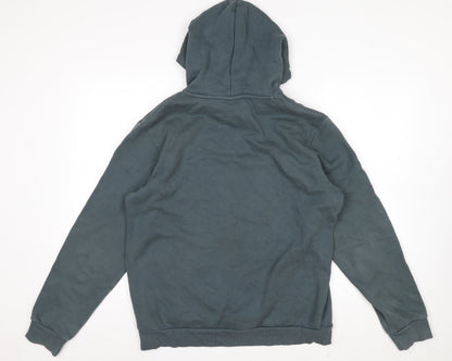 Puma Men's Green Pullover Hoodie M Hooded Logo Sweatshirt