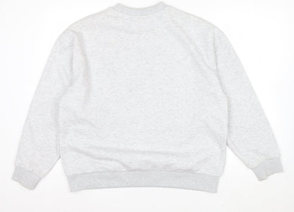 ASOS Design Women Grey Monaco 16 Pullover Sweatshirt Size S UK 8-10