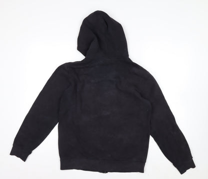 Champion Boys Black XL 13-14 Years Full Zip Hoodie Cotton Blend