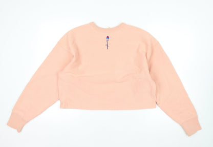 Champion Women's Pink Reverse Weave Sweatshirt Medium Crew Neck