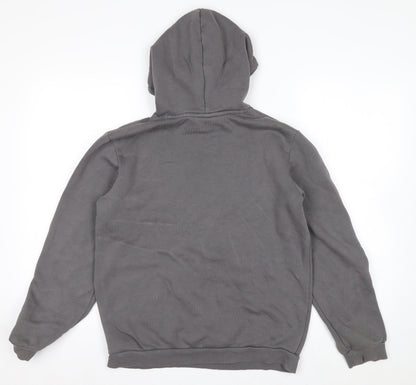 Puma Boys Grey Pullover Hoodie 15-16 Years Cotton Blend Logo Design
