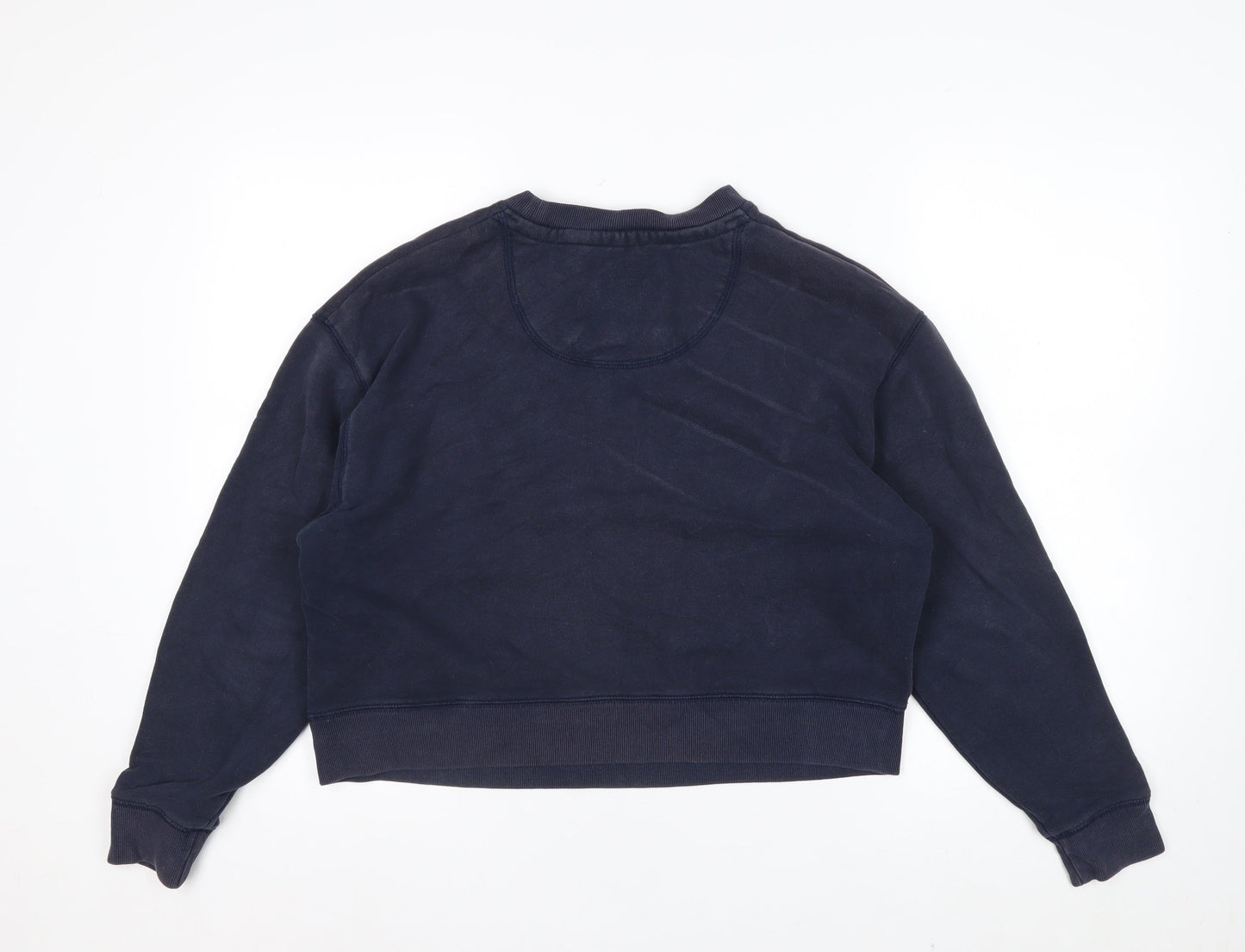 Jack Wills Women's Navy Blue Crew Neck Pullover Sweatshirt UK 12