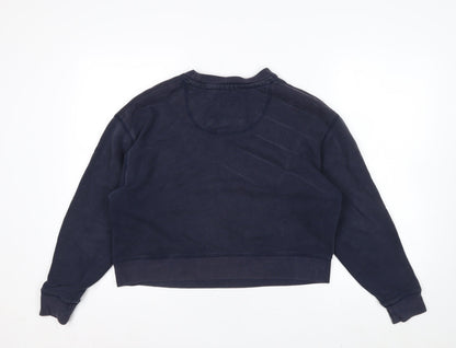 Jack Wills Women's Navy Blue Crew Neck Pullover Sweatshirt UK 12