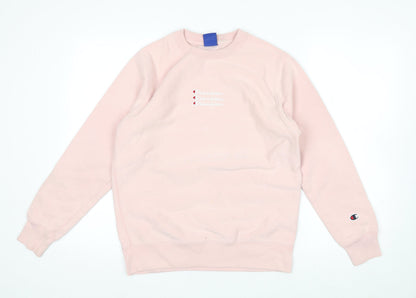 Champion Women's Pink Small Crew Neck Pullover Sweatshirt