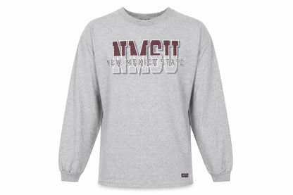 JanSport Mens Grey NMSU Long Sleeve Cotton Top Size M