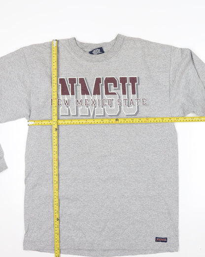 JanSport Mens Grey NMSU Long Sleeve Cotton Top Size M