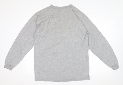 JanSport Mens Grey NMSU Long Sleeve Cotton Top Size M