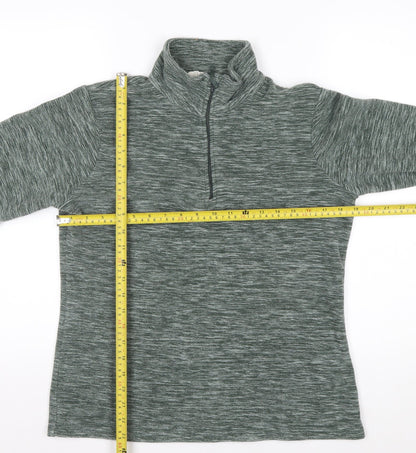 Mountain Warehouse Women’s Green 1/2 Zip Pullover Sweatshirt UK 12
