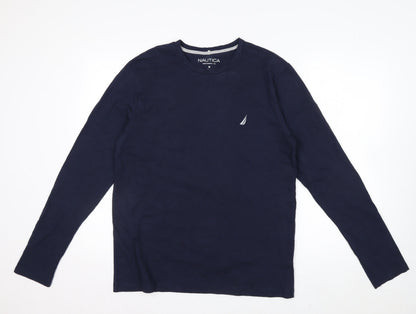 Nautica Men's Blue Long Sleeve Performance Tee Size M