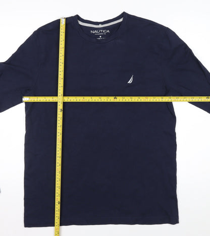 Nautica Men's Blue Long Sleeve Performance Tee Size M