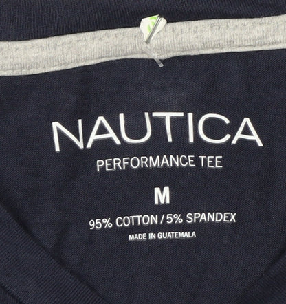 Nautica Men's Blue Long Sleeve Performance Tee Size M