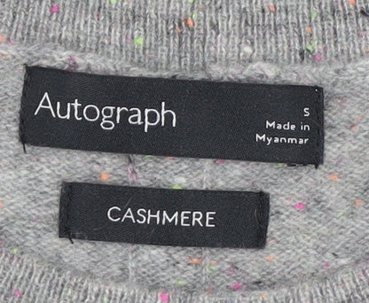 Marks and Spencer Women’s Grey Cashmere Crew Neck Jumper Size S