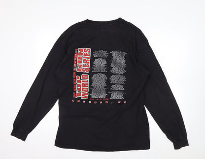 Hanes Men Black L 2009 Top Gun World Series Long Sleeve T-Shirt