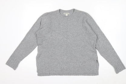 Whistles Women Grey Cashmere Pullover Jumper XS