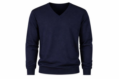 Gap Men's Blue Merino Wool V-Neck Pullover Sweater M