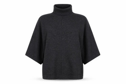 Phase Eight Women’s Grey Roll Neck Relaxed Knit Jumper Size S