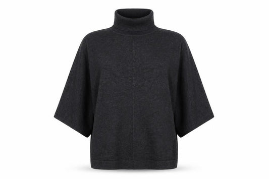 Phase Eight Women’s Grey Roll Neck Relaxed Knit Jumper Size S