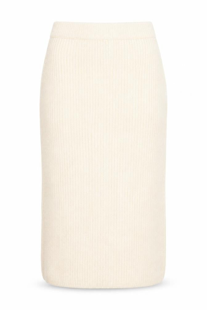 ASOS DESIGN Women Beige Petite Knit Pencil Skirt Size 10