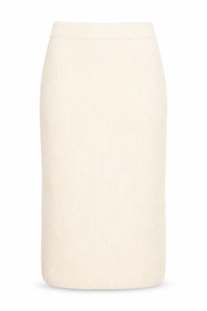 ASOS DESIGN Women Beige Petite Knit Pencil Skirt Size 10