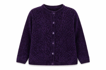Honor Millburn Women's Purple Cardigan XL 22-24 Button Knit
