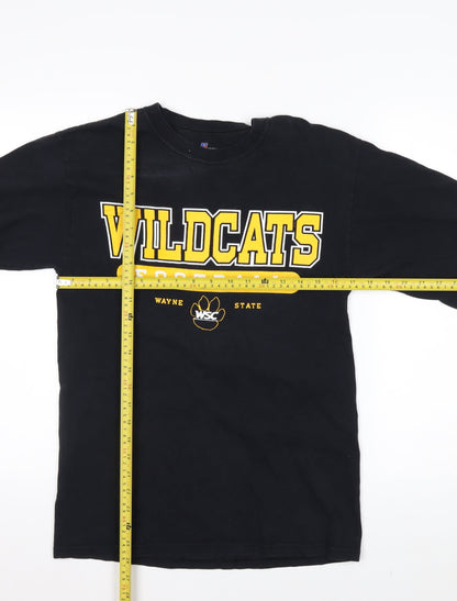 Russell Athletic Men's Black Long Sleeve Wildcats Football T-Shirt Size S