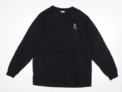 Browning Mens Black XL Long Sleeve Graphic Cotton Shirt